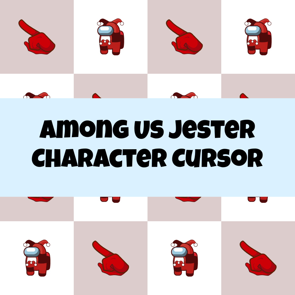 Preview Among Us Jester Character cursor custom cursor pack